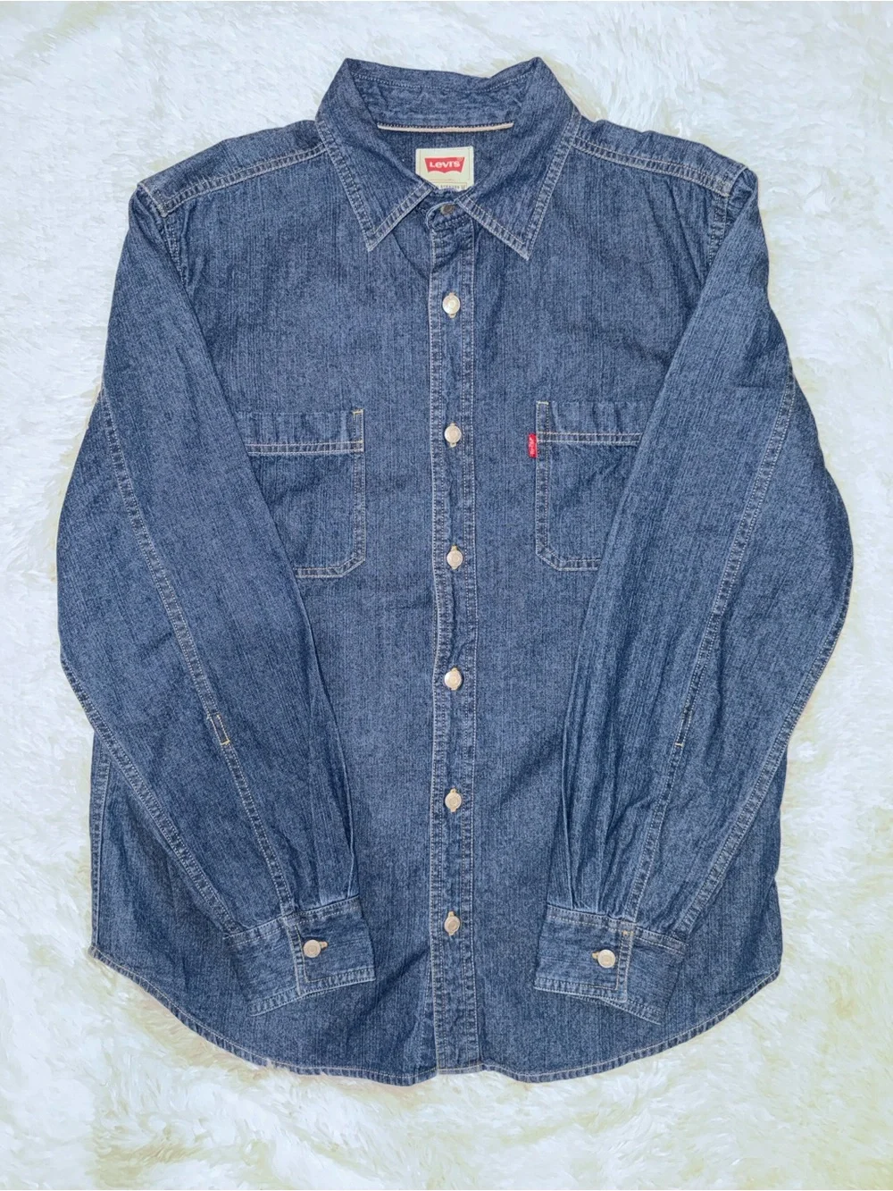 Levi's Blue Denim Button-Up Shirt